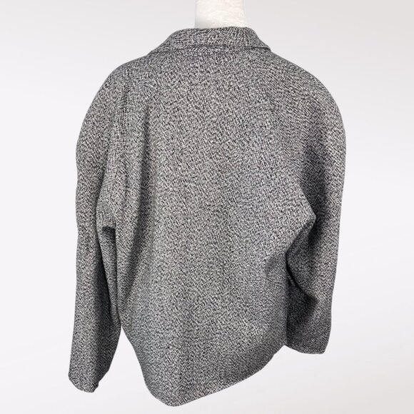 Vintage Vanilla London Blazer Oversized Tweed Jacket Made in England Size 10 - Picture 5 of 10